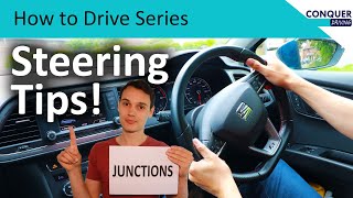 Tips for turning left and right when driving  steering tips at junctions [upl. by Meedan]