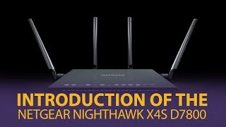 Introduction of the NETGEAR Nighthawk X4S D7800 DualBand AC2600 WiFi Modem Router [upl. by Olimac]