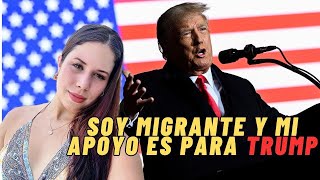 MIGRANTE CUBANA APOYA A DONALD TRUMP [upl. by Ees]