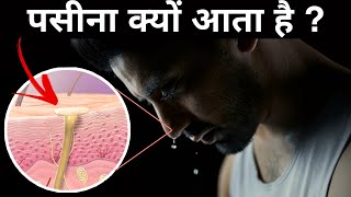 पसीना कैसे होता है   how sweat is produced [upl. by Wershba965]