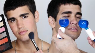 MENS MAKEUP How I Do My Makeup  Hindash [upl. by Asiel]