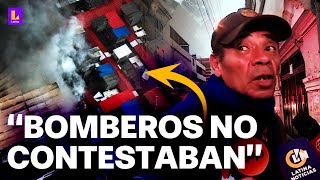 Así se originó el incendio en Mesa Redonda Vigilante narra cómo inició el fuego en galería [upl. by Namso76]