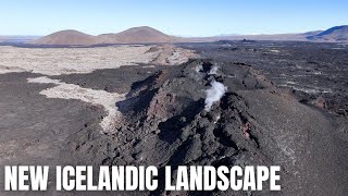 The New Craters Near Grindavik  Close Up Drone View [upl. by Anolahs446]