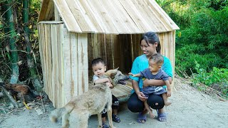 harvest cassava to sell at market build dog house cooktake care of Dung Dau [upl. by Rolyab]