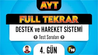 Destek Hareket Sistemi Test Soruları AYT Full Tekrar Biyoloji F10 Serisi [upl. by Monica]