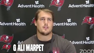 Ali Marpet on Rookie Tristan Wirfs amp RB Ronald Jones’ Improvements  Press Conference [upl. by Lavern]