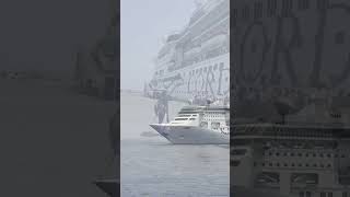 Huge Cruise Ship in Goa goa cruiseship cordelia travel abhinay [upl. by Rouvin]