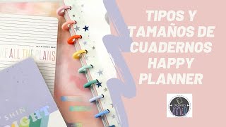 Tipos y tamaños de cuadernos Happy Planner [upl. by Iahk960]