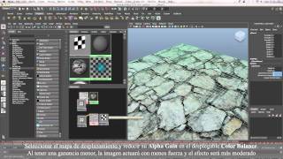 Displacement Mapping Maya 2012 [upl. by Elleinad555]