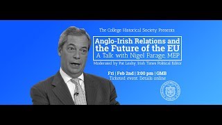 AngloIrish Relations and the Future of Europe Full Talk  The Hist [upl. by Nahseez]