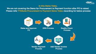 Vendor Supplier Management Software  Features amp Demo  TYASuite [upl. by Olegnaid]