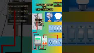 How to pole to meter connection in house [upl. by Anilok]