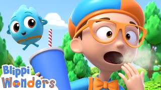 Blippi Learns Why We Burp  Blippi Wonders Educational Videos for Kids [upl. by Araet]