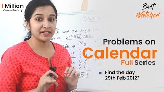 Aptitude Made Easy Problems on Calendar full series Learn maths StayHome [upl. by Marge]