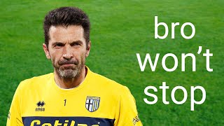 45yo Buffon keeps saving his teammates aes at Parma [upl. by Llydnek715]