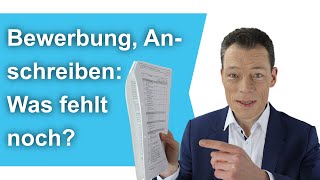 Bewerbung Anschreiben Checkliste Was fehlt noch Muster perfekte Bewerbung  M Wehrle [upl. by Uticas294]