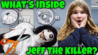 Whats Inside The Jeff The Killer DummyWe Found Villains skit [upl. by Mylan856]