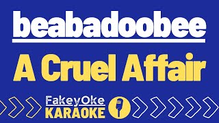 beabadoobee  A Cruel Affair Karaoke [upl. by Lajet]