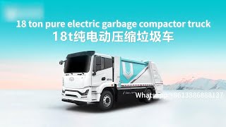 China brand pure electric compactor garbage truck configuration introduction [upl. by Yehus]