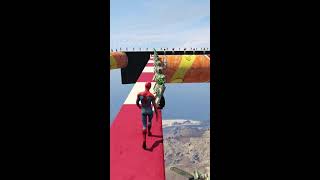 GTA 5 EPIC RAGDOLL SHOW SPIDERMAN VS COLOUR MINIONS FALLS amp FAILS LIVE GTA V gta [upl. by Enerak]