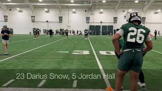 Michigan State Football Spring Practice  Day 1  Defense Drills [upl. by Kassab]