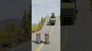 Man Truck vs Bollard [upl. by Haelak501]