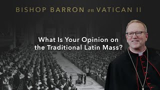 What Is Your Opinion on the Traditional Latin Mass — Bishop Barron on Vatican II [upl. by Annaitsirk]