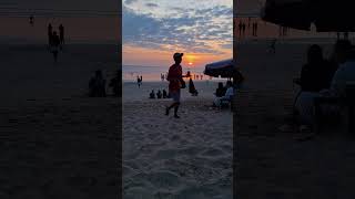 Sunset on Kuta Beach  Bali travelingindonesia bali sunset [upl. by Chrissa]