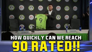 HOW QUICKLY CAN WE REACH 90 RATED IN FIFA 22 PLAYER CAREER MODE [upl. by Suzi]