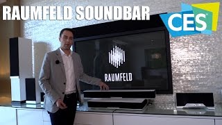 Raumfeld Soundbar mit StreamingFunktion amp Wireless Subwoofer CES 2016  AllroundPCcom [upl. by Enyawad]