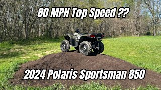 2024 Polaris Sportsman 850 ReviewTop Speed [upl. by Hesta798]