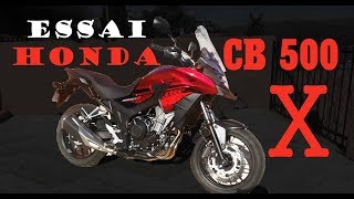 Fabike Essai Honda CB 500 X  Petit trail sans prétention [upl. by Adnohsed]