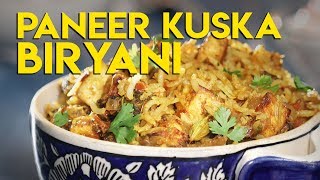 Healthy Paneer Kuska Biryani  Healthy Biryani Recipe [upl. by Levison]