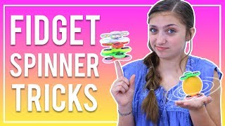 EASY FIDGET SPINNER TRICKS FOR BEGINNERS  Kamri Noel [upl. by Carli]