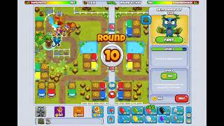 btd battles 2 but i an only use primary monkeys and support towers [upl. by Hekking]