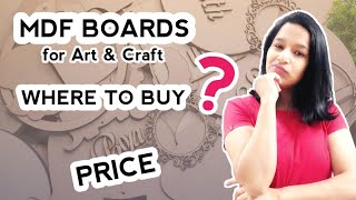 MDF Boards कहाँ से खरीदें in best PRICE for Art amp Craft😱 [upl. by Ynaffital690]