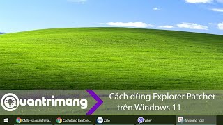 Cách dùng công cụ Explorer Patcher đưa Taskbar Windows 10 lên Windows 11 [upl. by Arraet747]