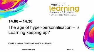 The age of hyperpersonalisation – Is Learning keeping up [upl. by Larochelle984]