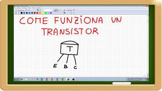 come funziona un transistor facile [upl. by Ipoillak]