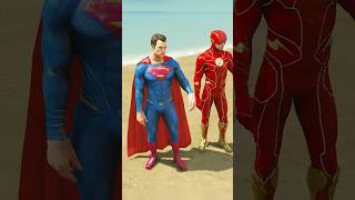 SPIDER MAN VS SUPER MAN  TEAM BATTLE  Shorts  YouTubsShorts  GTA5 [upl. by Juanne136]