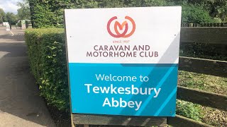 Drive round Tewkesbury Abbey Caravan and Motorhome Club Site [upl. by Tartaglia]