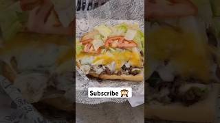 CHARLEYS CHEESESTEAKS BEEF SANDWICH BURGER viralvideo trending shorts mukbang food beef [upl. by Bass]