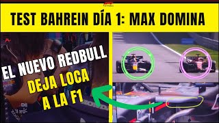 TEST BAHREIN DÍA 1 VERSTAPPEN Y SU INGENIERO DEJAN LOCA A LA F1 Y LA LUCHA SERÁ CON SERGIO PÉREZ [upl. by Edmondo978]