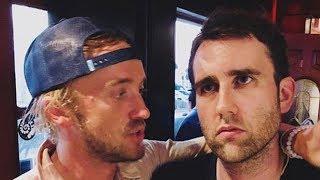 Harry Potter Stars Tom Felton amp Matthew Lewis Have EPIC Reunion [upl. by Louis]