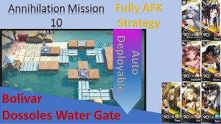 Arknights Annihilation 10 Dossoles Water Gate 7 OP No Brain  Fully AFK clear [upl. by Ney688]