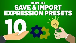 Save and Import ANIMATION PRESETS in After Effects  Adobe After Effects Tutorial [upl. by Erma]