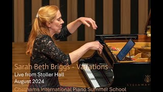 Sarah Beth Briggs  Variations Live from Stoller Hall Manchester August 2024 [upl. by Aneehsat]