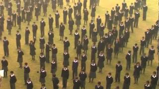 School morning assembly in a Delhi government Kendriya Vidyalaya school [upl. by Guntar]