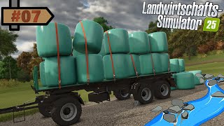 Ballen Sammeln Manuell  LS25 Leben am Fluss 7  Farming Simulator  Riverbend Springs [upl. by Thamos]