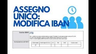 Assegno unico come cambiare IBAN [upl. by Buschi384]